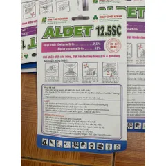 Aldet 12.5sc Vỉ 5ml – Thuốc muỗi 2 thành phần kiểm soát muỗi, sâu cuốn chiếu, côn trùng không mùi