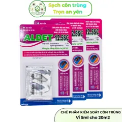 Aldet 12.5sc Vỉ 5ml – Thuốc muỗi 2 thành phần kiểm soát muỗi, sâu cuốn chiếu, côn trùng không mùi