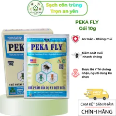 Combo 10 gói Peka Fly 10g – Bả ruồi hỗ trợ kiểm soát ruồi nhà, ruồi cống, nhặng,... hạ gục nhanh