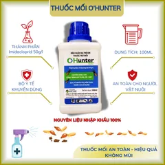 Thuốc trừ mối Hunter 500sc Phòng trừ mối hiệu quả cao, diệt mối không mùi sinh học, diệt mối chúa tận gốc chính hãng