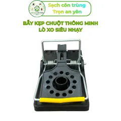 Bẫy kẹp lò xo siêu nhạy bằng nhựa ABS cao cấp - Dễ sử dụng, tái sử dụng nhiều lần