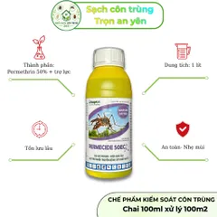 Permecide 50ec 1 lít, kiểm soát ruồi muỗi, côn trùng, hạ gục nhanh chóng với 50% permethrin
