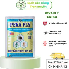 Peka Fly gói 10g – Bả ruồi hỗ trợ xử lý và kiểm soát ruồi hiệu quả, không mùi, hạ gục nhanh chóng