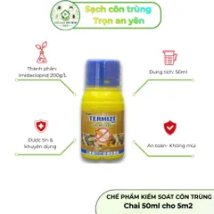 [Combo 5,10 lọ] Termize 200sc 50ml không mùi hỗ trợ kiểm soát mối, mọt đơn giản, xử lý cả mối chúa