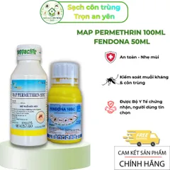 Combo Fendona 10sc 50ml và Map Permethrin 55ec 100ml hỗ trợ kiểm soát muỗi & côn trùng