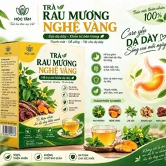 combo 4 Trà Cây Rau Mương Nghệ Vàng Mộc Tâm ( Hộp 30 Gói ) - Hỗ Trợ Các Vấn Đề Dạ Dày, Trào Ngược, HP, Ợ Hơi, Ợ Chua, Đạ