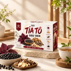 combo 3 Trà Tía Tô Đậu Đen Mộc Tâm hỗ trợ làm ấm bụng, giảm đầy hơi, khó tiêu (hộp 30 túi lọc x 3g)