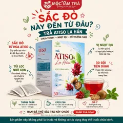 combo3 Trà Atiso Đỏ La Hán Mộc Tâm Túi Lọc 30 Gói x 3g – Vị Chua Thanh, Ngọt Dịu, Pha Nóng Hoặc Thêm Đá