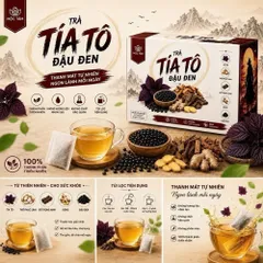 combo 2 Trà Tía Tô Đậu Đen Mộc Tâm hỗ trợ làm ấm bụng, giảm đầy hơi, khó tiêu (hộp 30 túi lọc x 3g) 847850