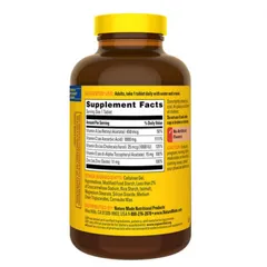 Viên uống Nature Made Super C + D3 & Zinc |200 viên| Tăng cường hệ miễn dịch đa tầng/Dọn dẹp các gốc tự do gây hại & Hạn chế quá trình lão hóa tự nhiên [S/P Chuẩn Mỹ không tem]