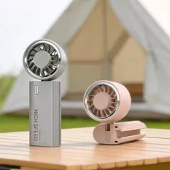 Quạt cầm tay JM010 siêu mạnh khủng khiếp , động cơ phản lực drone , không chổi than , gập và đeo cổ tiện lợi , pin 1800