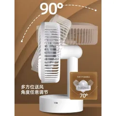 Quạt F29B để bàn, tích điện và có thể vừa cắm vừa bật , động cơ không chổi than nên cực bền và êm du , 4 mức gió mạnh .