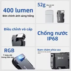 Đèn pin Wuben G5 , mini , cài mũ , móc khoá , nhỏ gọn , phù hợp camping , leo núi , chiếu sáng trong sinh hoạt