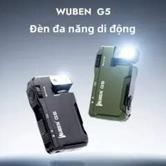 Đèn pin Wuben G5 , mini , cài mũ , móc khoá , nhỏ gọn , phù hợp camping , leo núi , chiếu sáng trong sinh hoạt