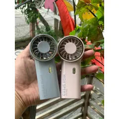 Quạt JM008 mini siêu mạnh khủng khiếp , 6 cấp độ gió , động cơ không chổi than  pin 1800mah , nhỏ gọn bỏ túi siêu bền