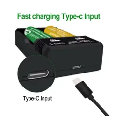Sạc đôi Vapcell Q2S-C cao cấp , sạc 2A dùng cho pin 21700, 26650 , 18650 và các loại pin dùng cho thiết bị điện tử .