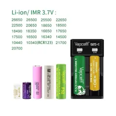 Sạc đôi Vapcell Q2S-C cao cấp , sạc 2A dùng cho pin 21700, 26650 , 18650 và các loại pin dùng cho thiết bị điện tử .