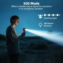 Quạt Gooojodoq Gfss002 , siêu mạnh 100 cấp độ gió , tích hợp đèn pin trên thân , pin 4000mah , đánh tan nắng nóng .