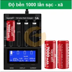 Pin 26650 Vapcell K54 , dung lượng 5400mah siêu cao  giành cho đèn pin , thiết bị điện tử sử dụng pin 26650