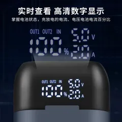 Bộ sạc pin Yonii PD2, có thể làm Box dự phòng , công suất 18W , sử dụng 2 pin 21700 , hoặc 18650 , tiện lợi mang theo.