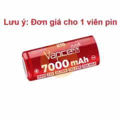 Pin 26650 Vapcell K70 , dung lượng 7000mah siêu khủng , dùng cho đèn pin , và các thiết bị sử dụng pin 26650