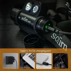 Đèn đội đầu Sofirn Hs20, độ sáng 2700 lumen , pin 18650 , cao cấp chính hãng .