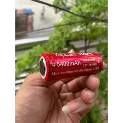 Pin 26650 Vapcell K54 đầu lồi cao cấp , dung lượng 5400mah , dùng cho đèn pin , thiết bị điện ... chính hãng , new 100%