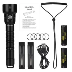 Đèn pin lặn SD09L sofirn , cao cấp siêu sáng , sử dụng 2 pin 21700 tháo rời , độ sáng khủng lên tới 6800 lumen