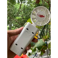 Quạt Gongtian F30b , quạt siêu mạnh bá đạo , công suất 28w, như 1 cơn bão , động cơ ko chổi than , pin khoẻ , đeo và gập