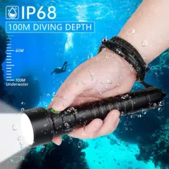 Đèn pin lặn SD09L sofirn , cao cấp siêu sáng , sử dụng 2 pin 21700 tháo rời , độ sáng khủng lên tới 6800 lumen