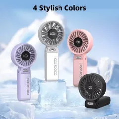 Quạt Goojodoq gập siêu mạnh siêu mát , 100 cấp độ gió ,động cơ không chổi than êm ái , gập đeo cổ tiện lợi .