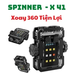 Đèn Pin Mini Cob Led Spinner X41 Xoay 360 Với 6 Chế Độ Sáng Có Nam Châm Sử Dụng Sạc Type-C