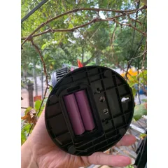 Quạt kẹp để bàn Gongtian F15 , siêu mạnh , có đảo gió , sử dụng 2 pin 18650 tháo rời đi kèm , động cơ ko chổi than êm ái