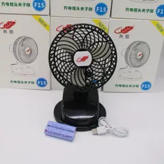 Quạt kẹp để bàn Gongtian F15 , siêu mạnh , có đảo gió , sử dụng 2 pin 18650 tháo rời đi kèm , động cơ ko chổi than êm ái