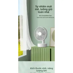 Quạt cắm Usb tyce C , động cơ không chổi than, 4 mức gió , để bàn làm việc , văn phòng , bàn học, 4 mức gió tiện lợi.