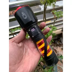Đèn pin siêu sáng Reca kèm pin, có đèn thân led cob sáng vàng ấm , siêu tiện lợi cho các công việc chiếu sáng , picnic