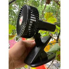 Quạt Gongtian f10s , quạt kẹp , để bàn , động cơ không chổi than, siêu mát , pin tháo rời 18650 tiện lợi , ko ồn.