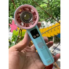 Quạt cầm tay GOOJOODOQ Gfs002 , động cơ không chổi than siêu mát kèm đèn pin , 100 cấp độ gió , pin 4000mah siêu khoẻ .