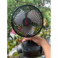 Quạt Kẹp để bàn Gongtian F1122 , 2 pin 21700 siêu trâu , công suất 7w , đảo gió tự động , hẹn giờ , động cơ không chổi
