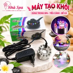 Máy tạo khói có đèn dùng trong spa dưỡng sinh, tạo khói tiểu cảnh, bể cá, hòn non bộ,...