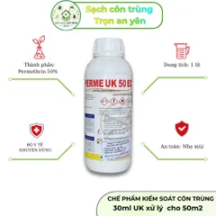 Perme UK 50ec chế phẩm kiểm soát và xử lý muỗi, côn trùng, nhập khẩu Anh Quốc, chai 1 lít 848192