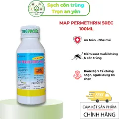 Map Permethrin 50ec 100ml chế phẩm kiểm soát muỗi và côn trùng hiệu quả, tồn lưu lâu, Anh Quốc