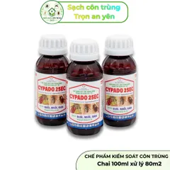 Cypado 25ec 100ml – Chế phẩm hỗ trợ kiểm soát muỗi & côn trùng với 25% Cypermẹthrin hạ gục nhanh