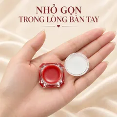 Kem dưỡng môi kích màu sau xăm 5g màu đỏ dạng hộp vuông