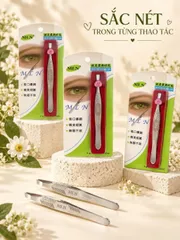 Nhíp Tỉa Chân Mày Đầu Vát MLN Thiết Kế Chắc Tay Dễ Thao Tác