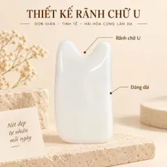 Đá thạch anh massage màu trắng dụng cụ massage mặt và cơ thể
