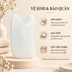 Đá thạch anh massage màu trắng dụng cụ massage mặt và cơ thể
