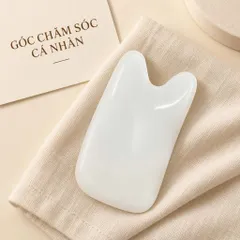 Đá thạch anh massage màu trắng dụng cụ massage mặt và cơ thể