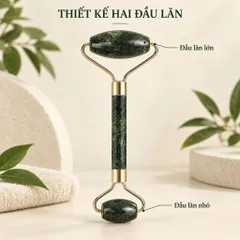 Cuộn massage mặt thanh lăn massage mặt màu xanh đen cầm tay dụng cụ làm đẹp