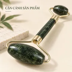 Cuộn massage mặt thanh lăn massage mặt màu xanh đen cầm tay dụng cụ làm đẹp